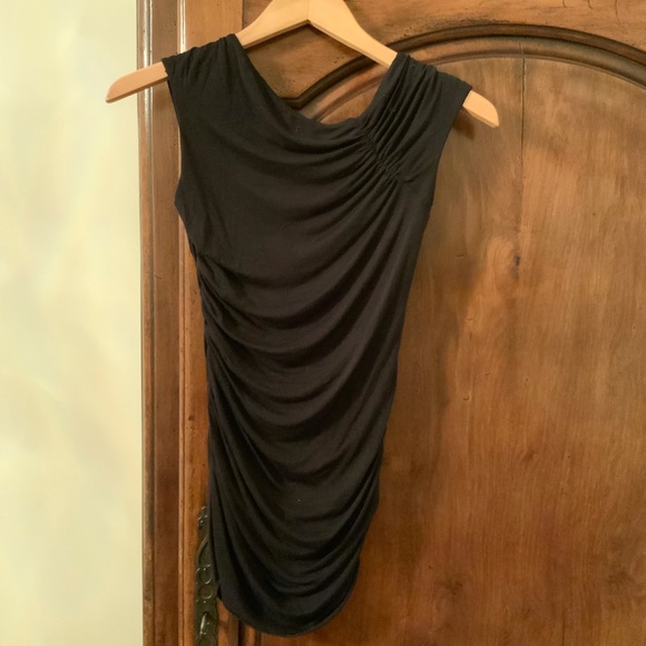 Bailey 44 Black Draped Top 🇺🇸 Small - Picture 10 of 16